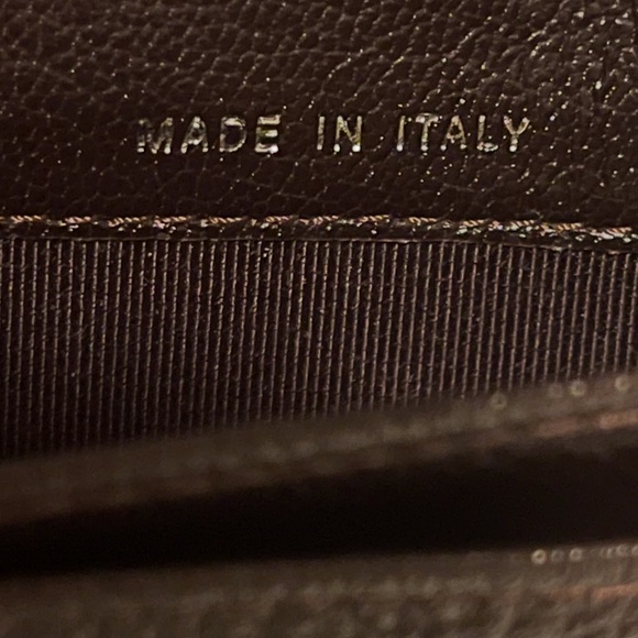 Authentic Chanel Metallic Gold Quilted Leather Flap Wallet with certificate card - Picture 14 of 17